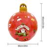 Inflatable Xmas Ball Light Up Outside Ornaments Outdoor Yard Garden PVC Decor 60x50cm Red