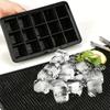 Silicone Ice Cube Mold with Lid, Can Easily Release 15 Ice Cubes, Can Be Flexibly Reused, Can Be Used in Refrigerators, Beverages, Chocolates, Juices