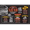 Brick Wall Fast Food Mural Restaurant Industrial Decor Fried Chicken Burger Mural Pizza Snack Bar Decor Wallpaper