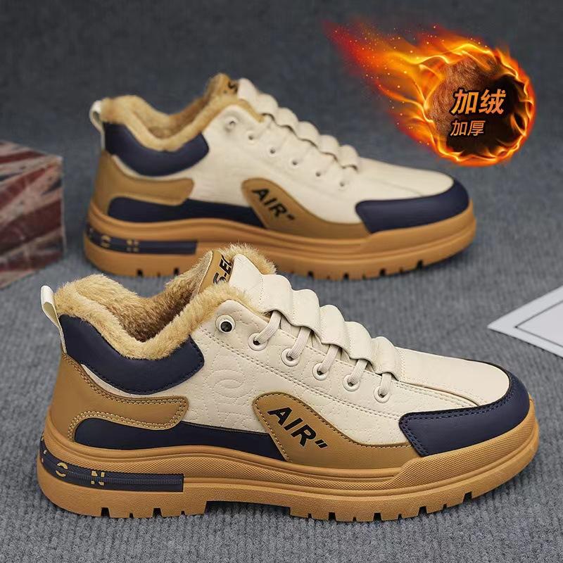 Winter Fashion Brand Men Sneakers Non-Slip Warm Padded  Plush Cotton Shoes Platform Lace Up Thicken AnkleBoots Botas Para Hombre