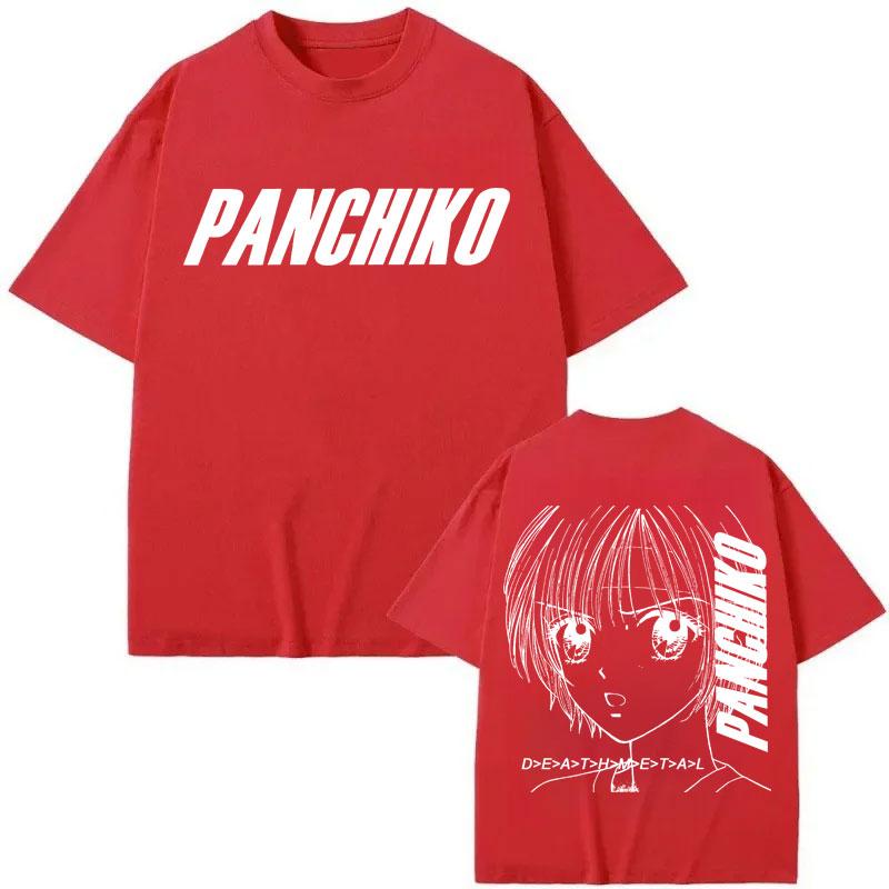 Limitované album Panchiko DEATHMETAL Merch Módní rockové tričko s krátkým rukávem Vysoce kvalitní bavlna Nadměrné tričko Unisex