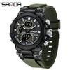 SANDA Men's Waterproof Sporty Digital Watch - Trendy, Cool, and Multifunctional for Teenagers and Students