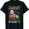 Vintage Candy Security Funny Candy Land Halloween Costume T-Shirt