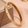 Hot-selling titanium steel bracelet, girls' high-end sense of fashion, popular light luxury in Europe and the United States, Gypsy star love diamond 