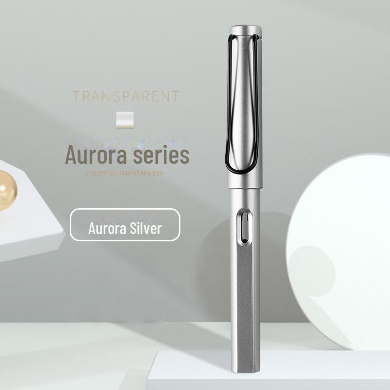 

«Цветная студенческая перьевая ручка со сменной чернильной капсулой для каллиграфии и правильной позы письма» 0.38mm with Converter