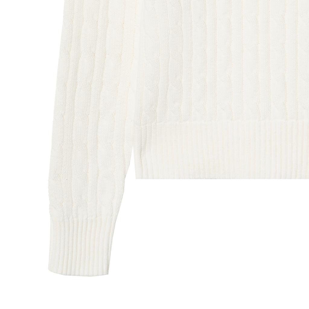 Maglione Polo Ralph Lauren PE25 Tinta Unita Girocollo Manica Lunga Maglia Top Bambino Bianco 313901316-011