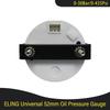 52mm Waterproof Oil Pressure Gauge Meter 0-30Bar 0-435Psi with Red Backlight for 12V 24V Truck Yacht Car Boat Universal
