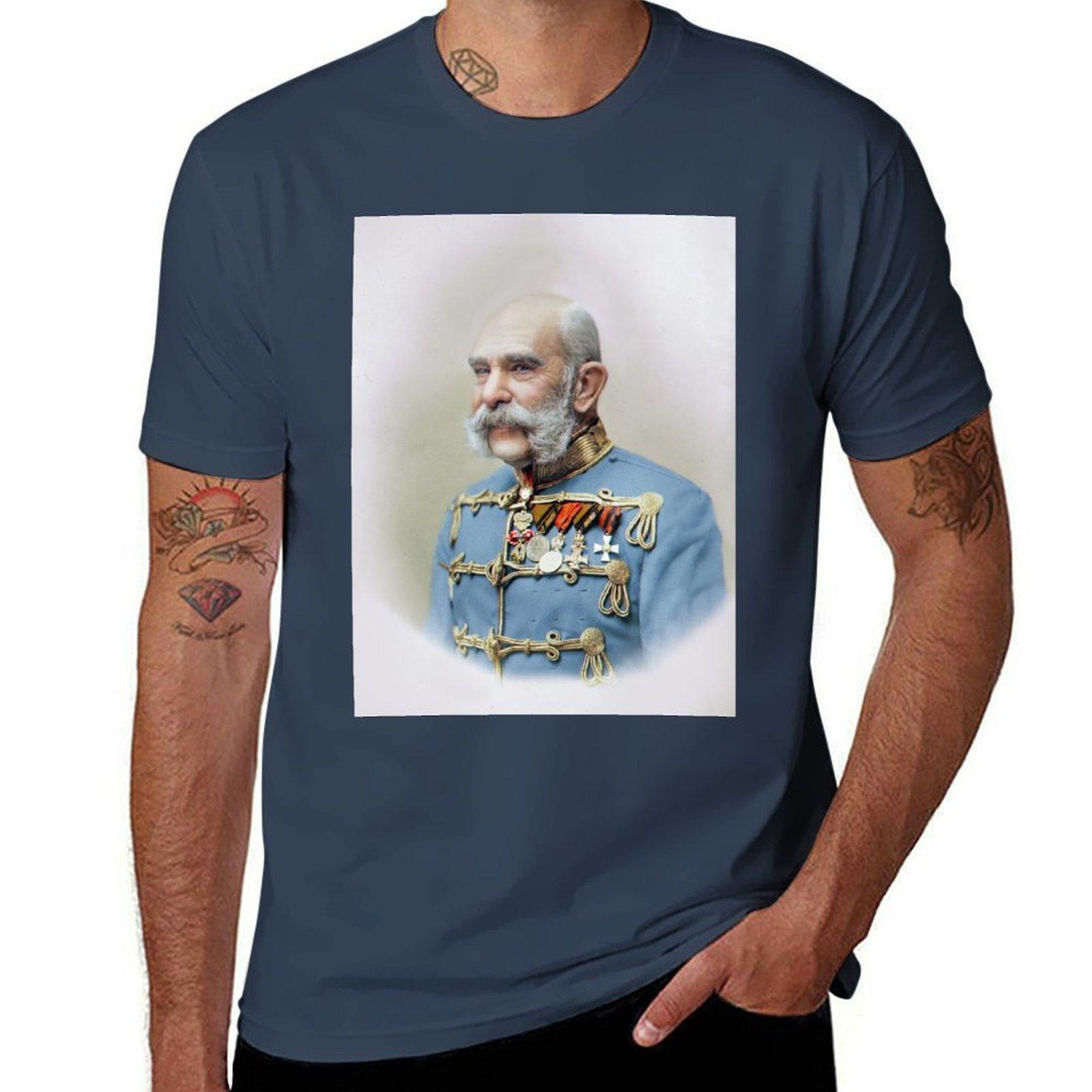 Franz Joseph I Of Austria 1905 Tshirt Basic Plain Tee For Spring And Summer S