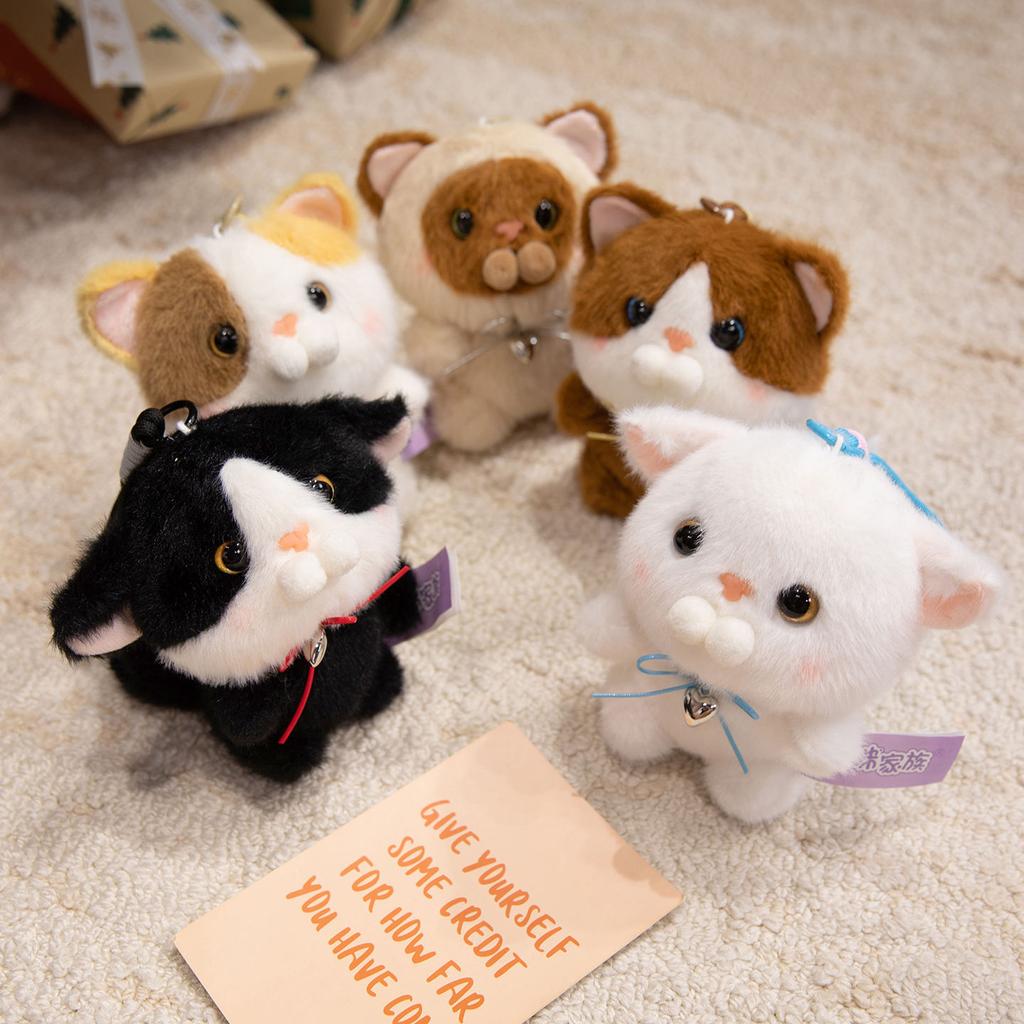 Cute cute kitten doll plush toy cat doll girl bag keychain pendant rag doll