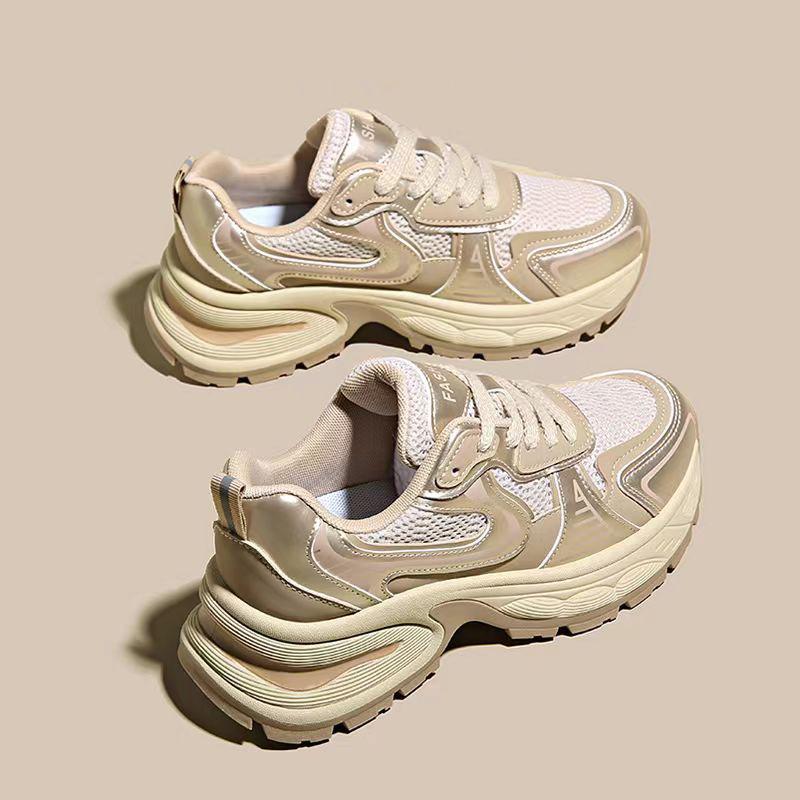 

Универсальные туфли для папы на платформе, женские весенние новые потертые кроссовки для отдыха с увеличенным размером 40