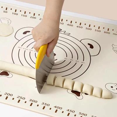Alfombrilla de silicona de 70 x 50 cm para amasar masa, ideal para amasar pizzas, masa grande y antiadherente.