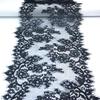 3m X 19.5cm Black French Chantilly Lace, Non-stretch Eyelash Lace Fabric for Sewing, Bra, Underwear, Lingerie, Dress, Garment, Crafting