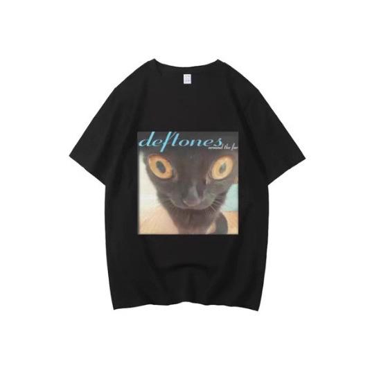 Fashion Women's T-Shirt Horror DEFTONES Skull T-Shirt Men's Harajuku Gothic Black T-Shirt Summer Boy Girl Street