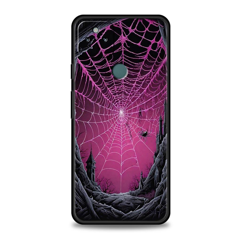 Spider Web Phone Case Cover for Google Pixel 10 9 8 7 6 9A 8A 7A 6A Pro Shockproof Soft TPU 9 Pro XL Shell Capas Funda Coque Bag