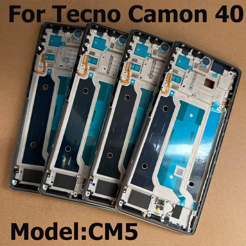 6.78" For Tecno Camon 40 Middle Frame Front Bezel Lcd Holder Rear Plate Chassis Replacement CM5