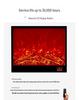 European-Style Customizable Decorative Fireplace Cabinet with Electronic Flame Insert