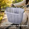 Weather-Resistant Cycle Basket | Reinforced Rim, Easy to Clean, Front Bike