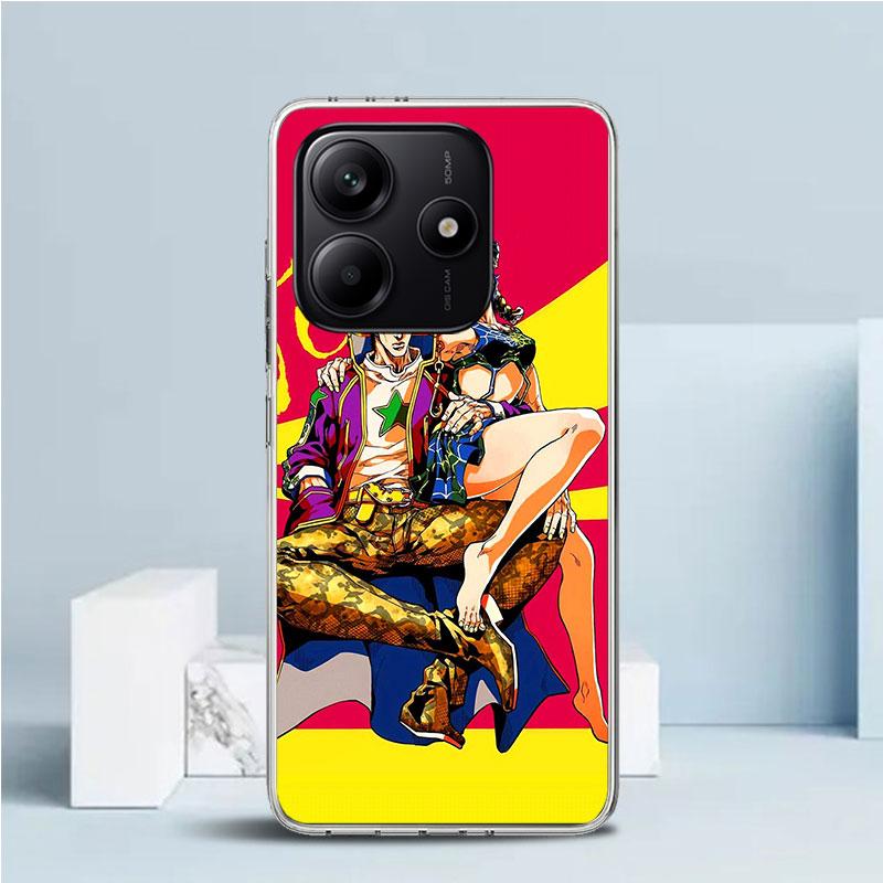 JoJo's Bizarre Adventure Jolyne Cujoh Phone Case For Xiaomi Redmi Note 15 14 14S 13 12S 12 Pro Plus 11S 11 11T 11E 10S 10 + Soft