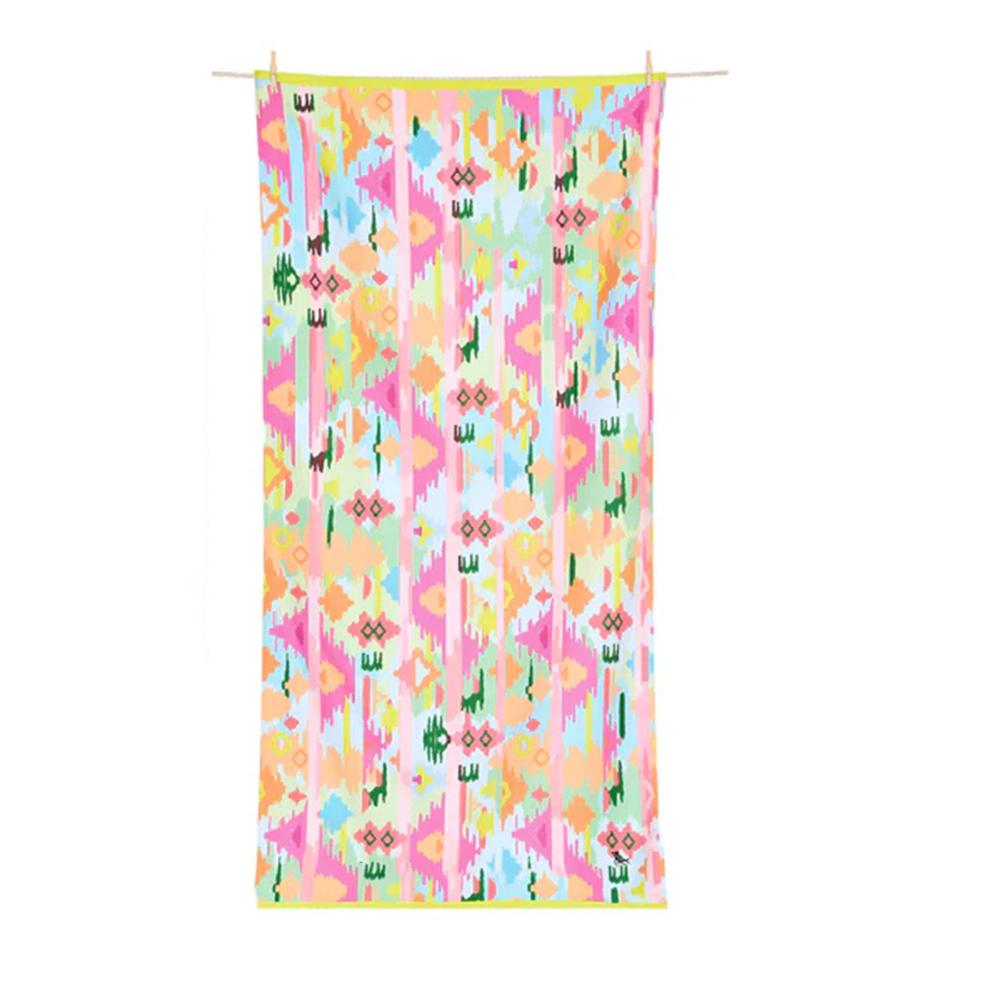 

Comfortable Beach Towel, Ikat Geometric Pattern Oversized Quick-Dry Towel for Pool, Beach, Vacation and Outdoor Adventures W30*H60(CM)
