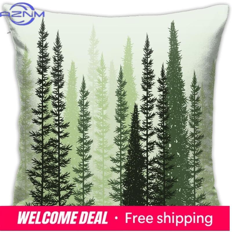Pillow Cover Pink Daisy Flower Pattern Square Pillowcase For Home Decoration Sofa Car Bedroom Pillowcase 18X18 Inches