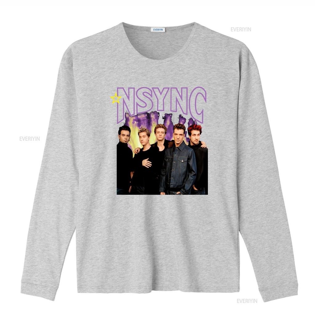 Retro Vintage S NSYNC Pop Boy Band Print Casual T Shirt Vintage Washed Homme Streetwear Soft Stretched Breathable Stylish