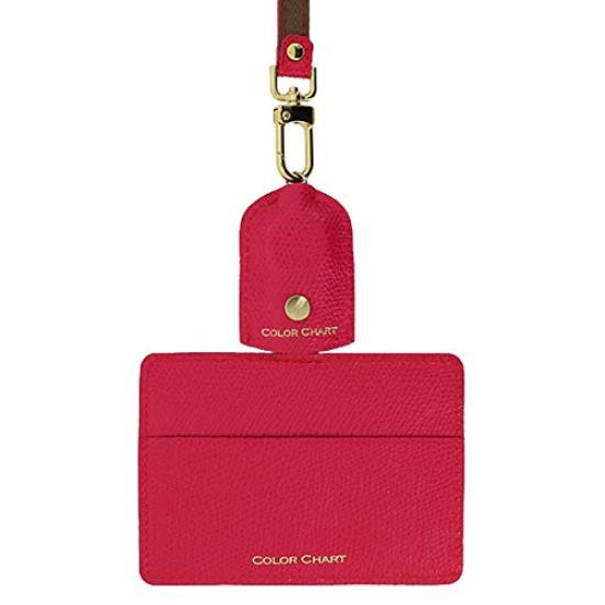 Itoya Color Chart ID Card Holder with Reel Strap (75 Peony bouquet)