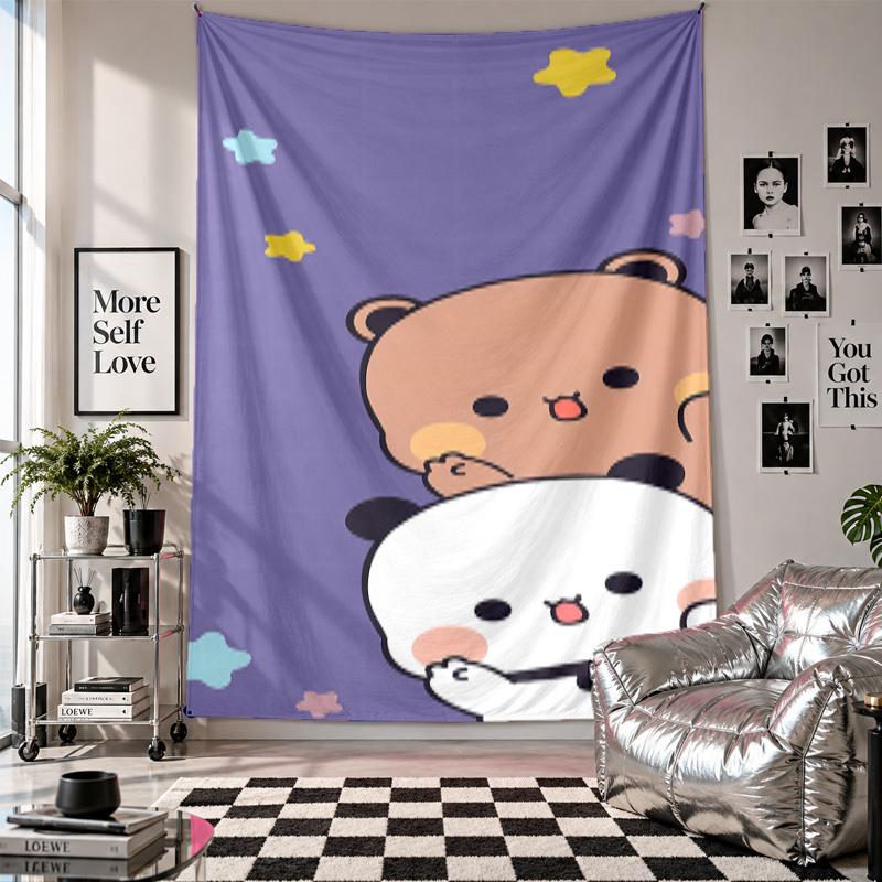Wall TapestryBubu Brownie Art Hanging Cloth Decorative Background Cover for Room Decoration