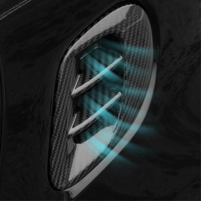 For Smart 453 Fortwo Side Vent Cover Fender Hood Air Flow Outlet Intake Trim Exterior Decal Sticker Car Accessories
