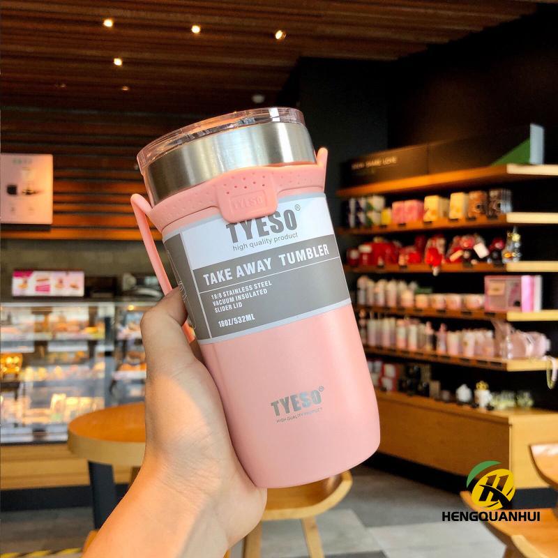 

Красивая кофейная чашка Чашка для воды Силиконовая портативная портативная изолированная кружка с крышкой с соломинкой большой емкости