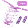 1 Pair Magnetic Lock Shoelaces for Sneaker Rainbow Gradient Flat Elastic Shoelace Adults Kids No Tie Shoe Laces Shoe Accessories