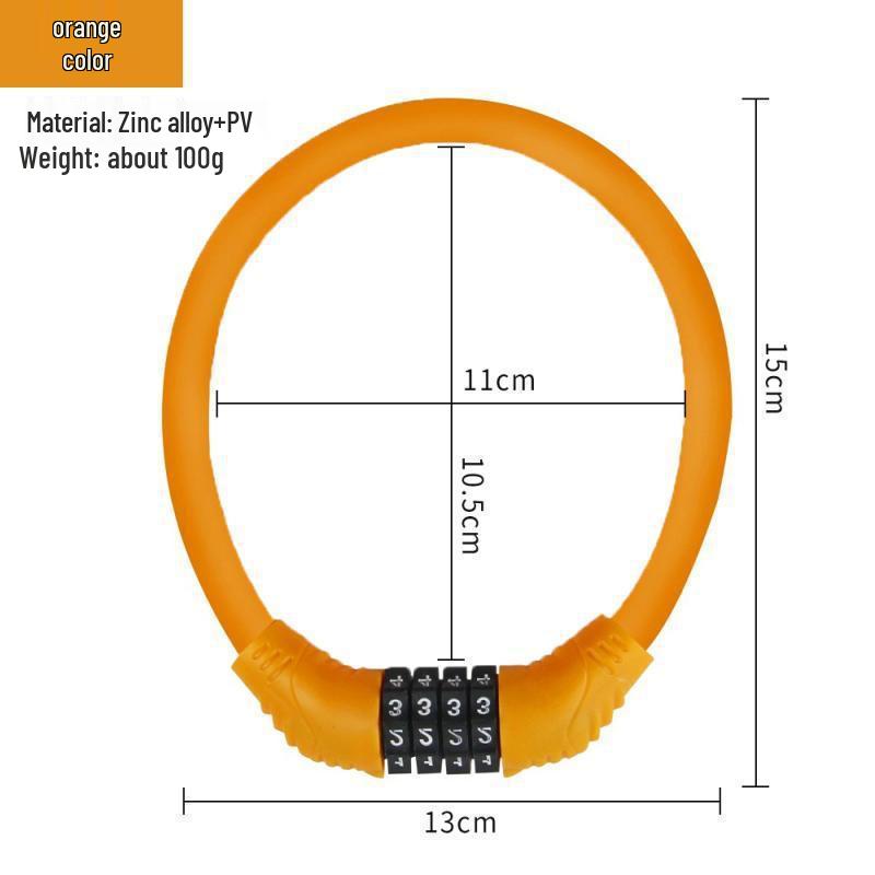 Portable Anti-theft Electric Motorcycle & Bicycle Combination Lock for Bikes and Children's Rings