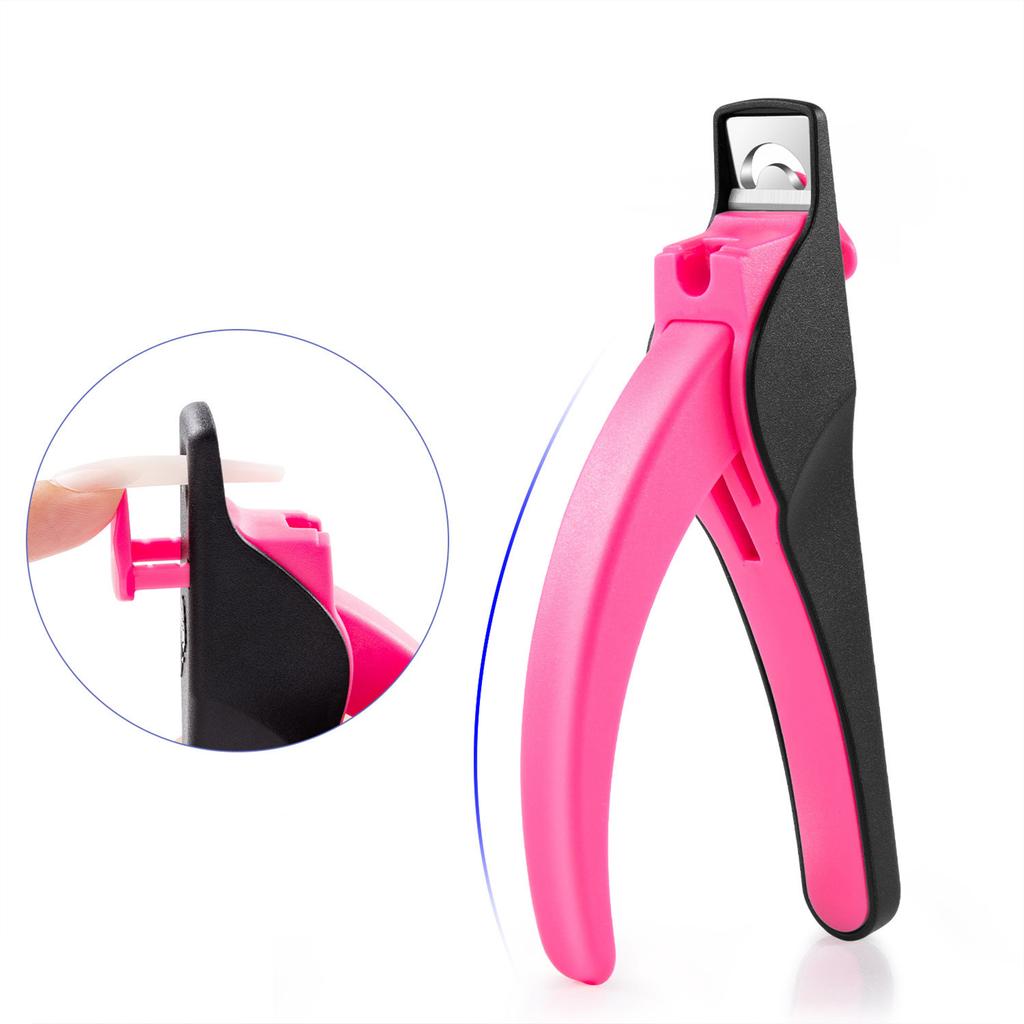 Professional Nail Clippers Cutters for Acrylic Nails Fake Nail Tips Adjustable Stainless Nail Trimmer Manicure Tool Home
