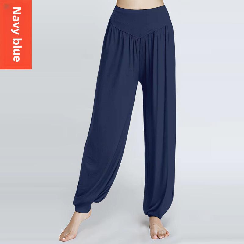 Pantaloni sportivi in modal per yoga e danza, pantaloni a campana larghi e di grandi dimensioni 3XL