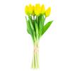 CV13899-3 TULIPS BOUQUET OF TULIPS PARROT ARTIFICIAL RUBBER FLOWERS 5 PCS Lifelike