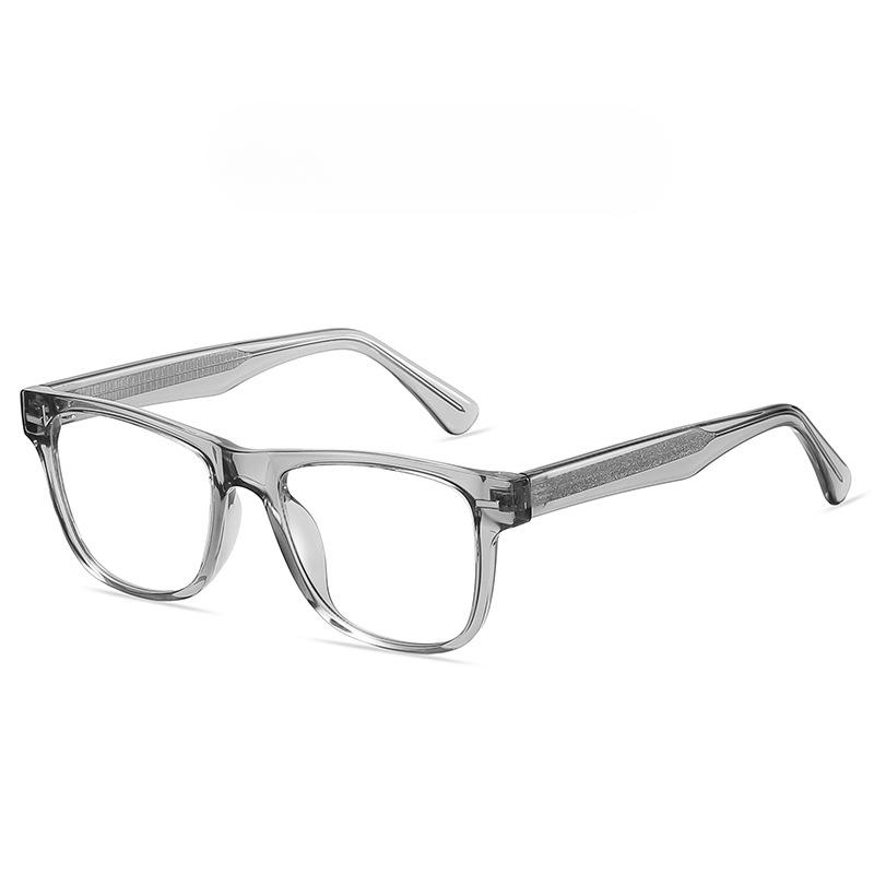 Trend Retro Anti-blue Flat Mirror Male Box TR Pin Transparent Glasses Frame Female Can Be Equipped with Myopia Frames.