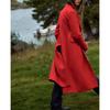 Fall and Winter Red New Style Long Version Normcore Work Clothing Casual Polo Collar Long Sleeves Silm Coat Outwear 8354748