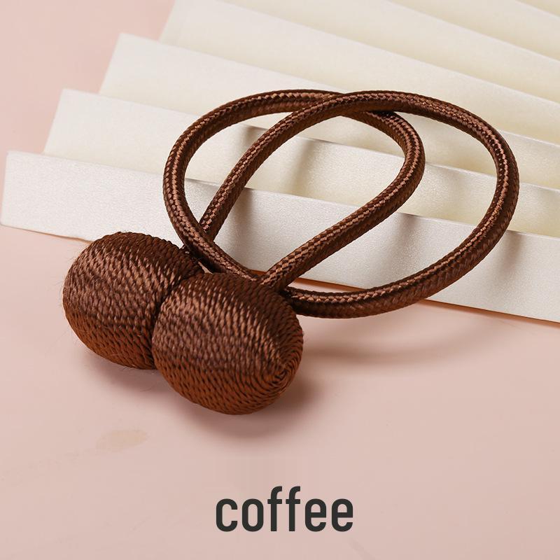 Magnetic Headphone Style Curtain Tiebacks - No-Punch Modern Minimalist Design