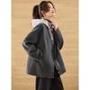 Mohanyimei 100% Wool Hand-Stitched Double-Faced Hooded Coat