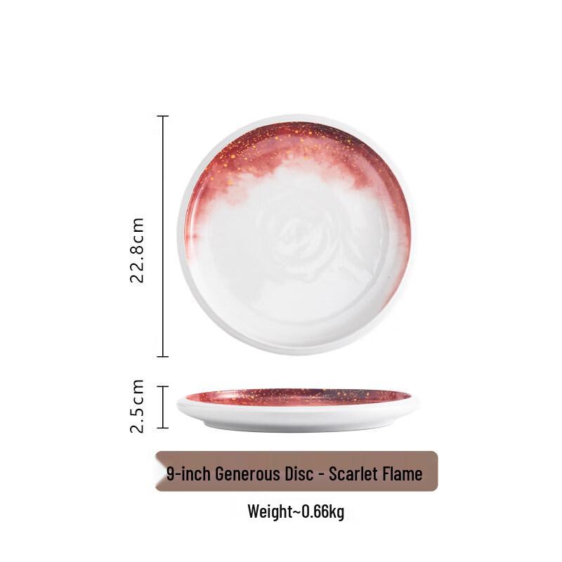 Nordic Ceramic Round Dinner Plate