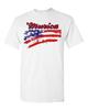 Adult White 'Murica USA 4th of July America Independence Freedom T-Shirt Tee Unisex T-Shirt
