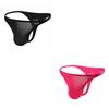 2Pcs/Lot Sexy Low-rise Men's Thongs Solid Color Ultra Soft T-Back Briefs Naked Feel Comfortable Breathable Underwear