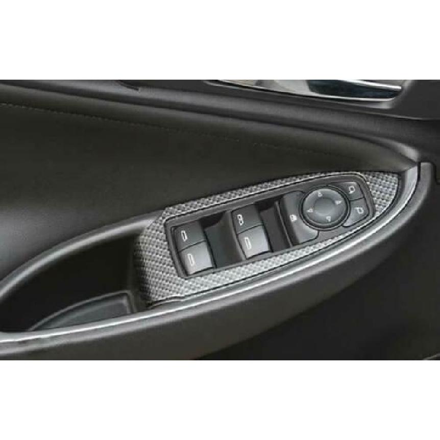 Fit For Chevrolet Malibu 2016-23 Carbon Fiber Door Window Switch Lift Cover Trim