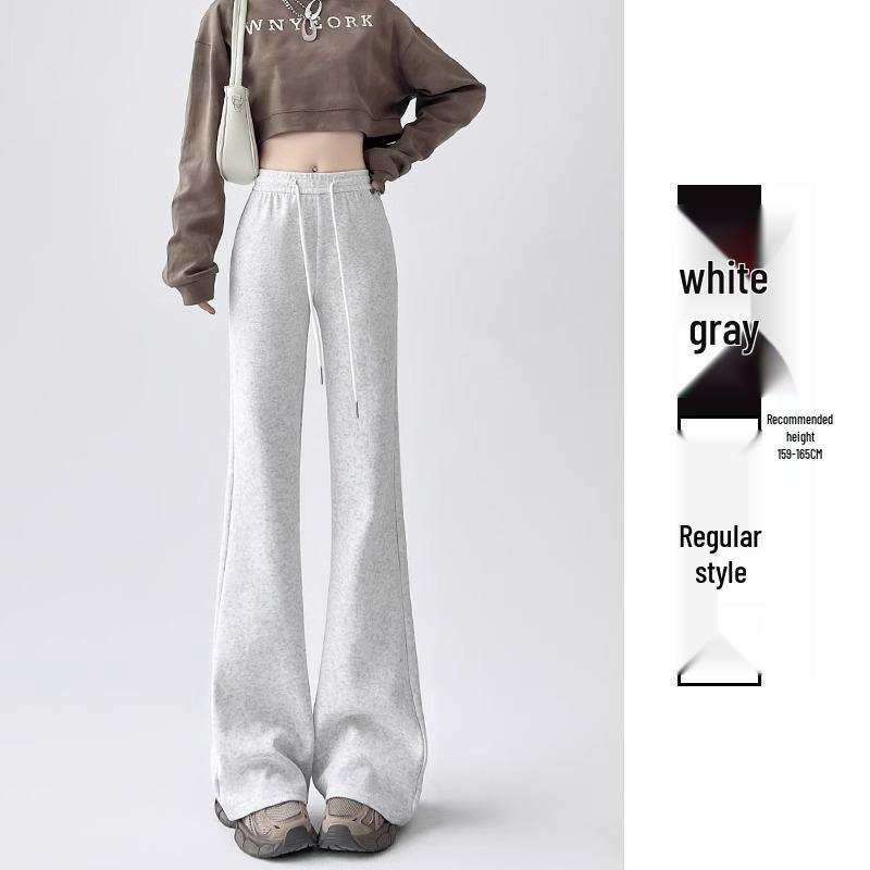 

Женские спортивные брюки Petite Micro Flare со шнурком - С завышенной талией, облегающие, повседневный стиль для весны/осени (145XS) XS (60-79 lbs)