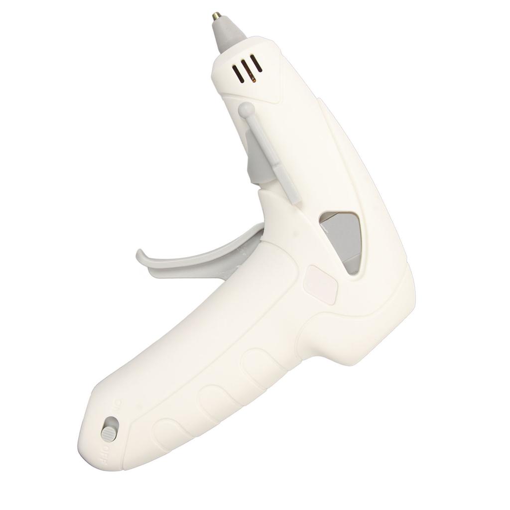 10W Hot Melt Glue Machine with 30 Glue Sticks Foldable Stand Fast Preheating Hot Glue Tool for Craft Projects White