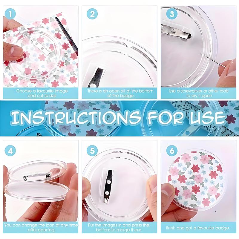 10 ШТ./УПАК. Зберігання Аніме Мерч Пластик Зроби Сам Прозорий Корпоративний Подарунок Значок Pixiv Портативна Колекційна Коробка Захисна Кришка