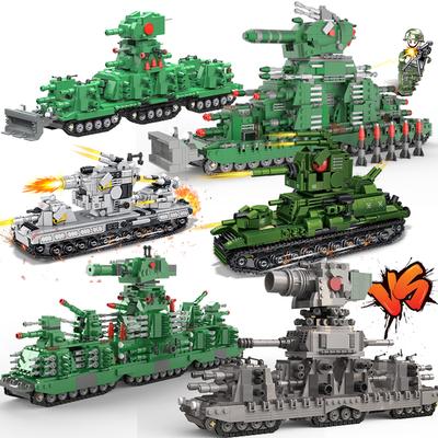 2. světová válka Vojenská zbraň Tank Stavebnice SWAT Armáda Město Policie T34 KV44 Model Stavebnice Cihla Děti Halloweenský dárek