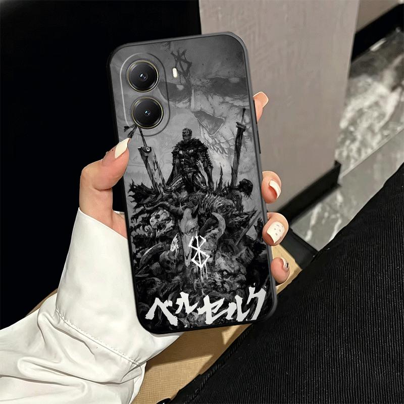 G-Guts B-Berserks Anime Soft Phone Case for Xiaomi Poco X5 X6 X7 X8 Pro Max X3 F7 F8 Ultra M8 M7 M6 M5 Redmi 15 15C 14C 13C 12C