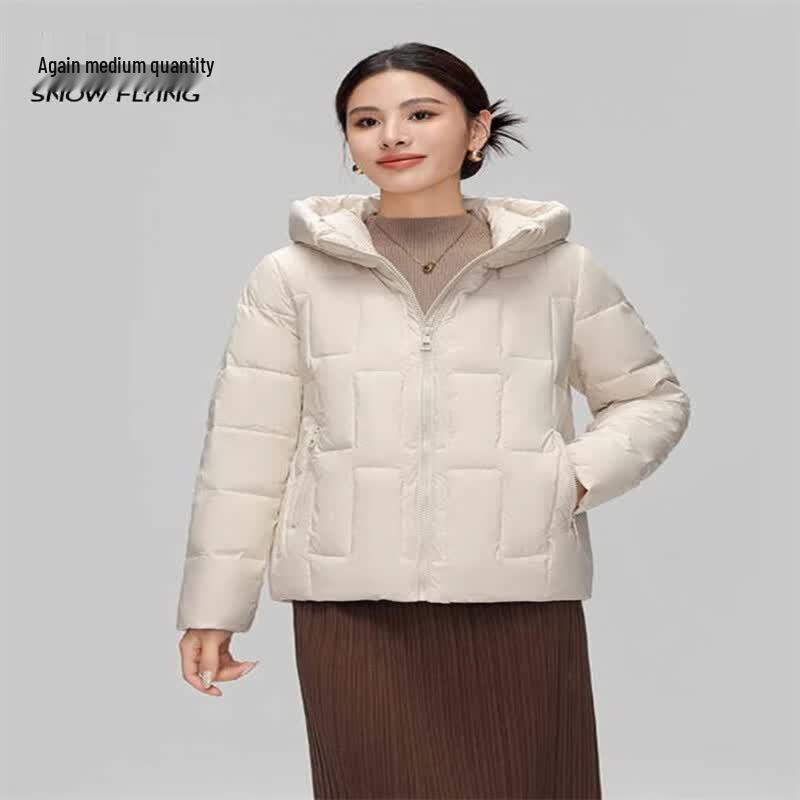 XueZhongFei 2024 Winter Women's Short Down Jacket