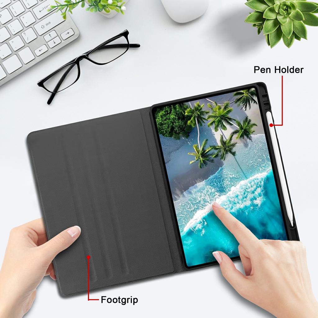 For Xiaomi Redmi Pad 2 PU Leather Case Pattern Print Tablet Cover Stand with Pen Slot (Stylus Not Included)