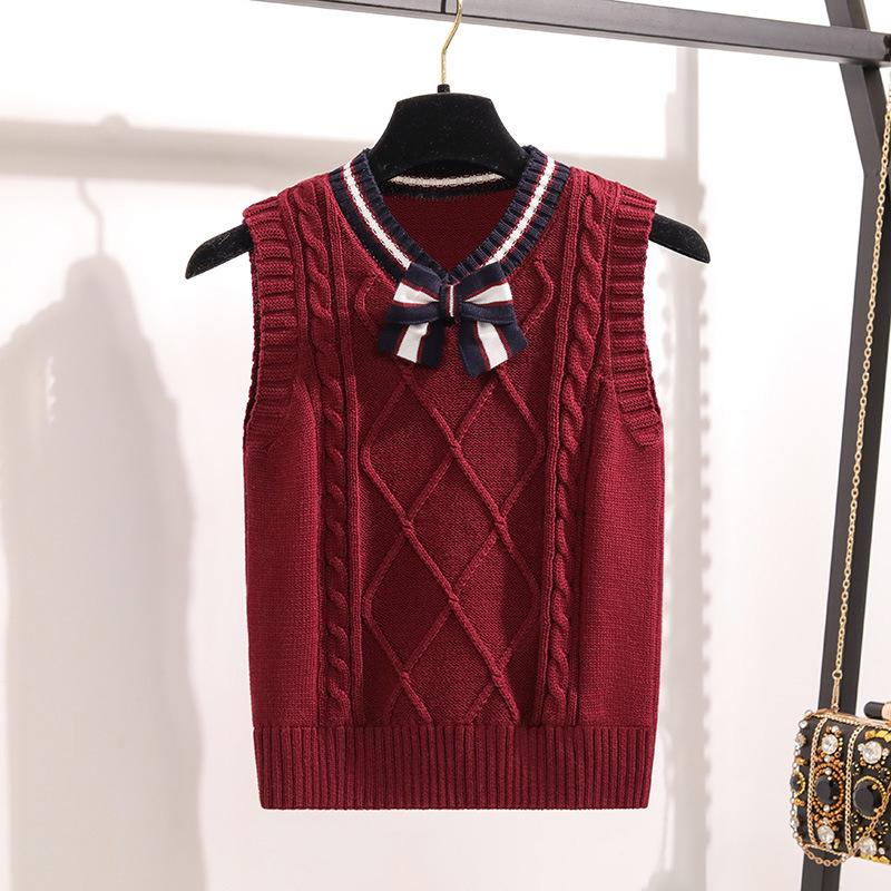 Unisex Strickschulweste: Warme Schülermode für Frühling & Herbst